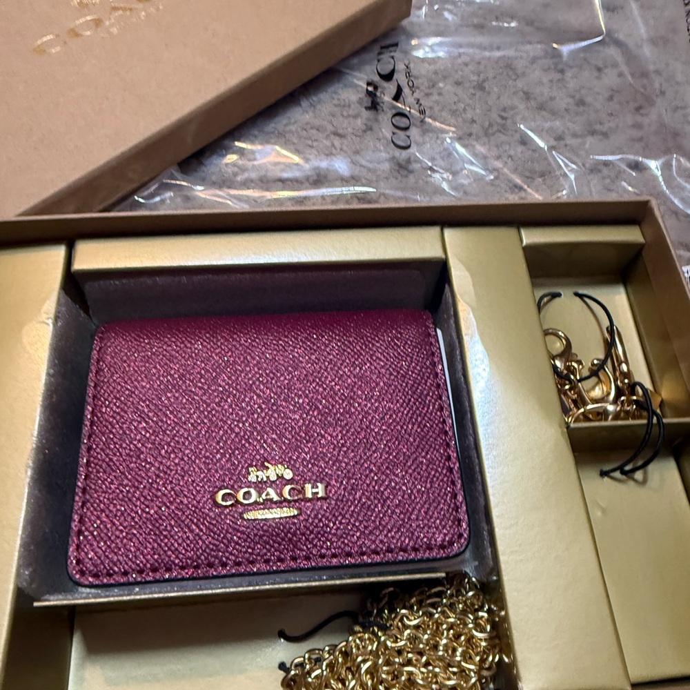 Coach Mini Wallet On A Chain